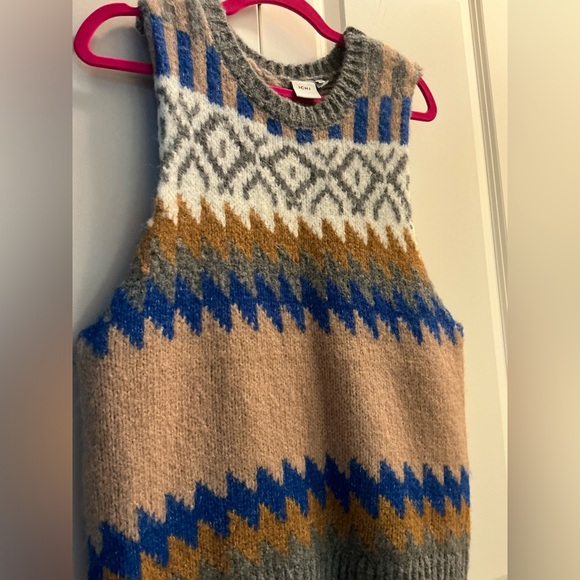 NWOT Ichi Designer Sleeveless Knitted Jumper - Size Small/Medium - Picture 2 of 7
